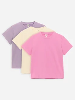 T-Shirt mit Rundhalsausschnitt, 3er-Pack