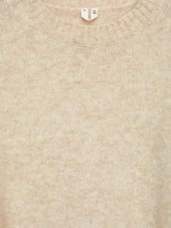 Wollpullover mit Rundhalsausschnitt