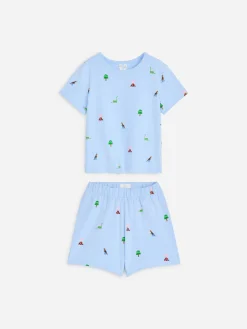 Zweiteiliger kurzer Pyjama aus Jersey