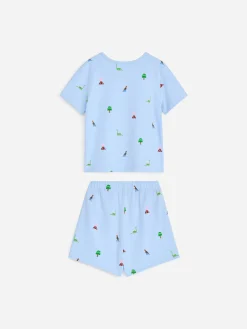 Zweiteiliger kurzer Pyjama aus Jersey